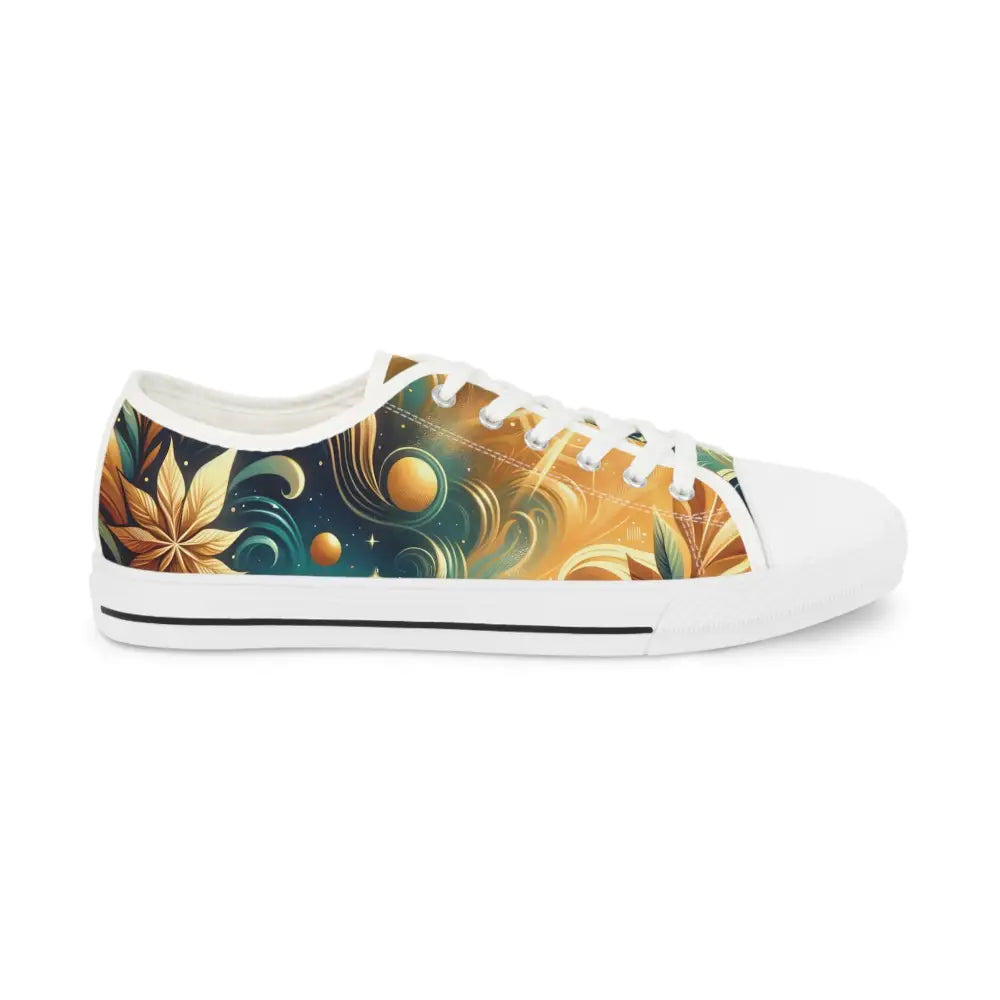 Artistic low-top sneaker from Nebula Bloom Cascade collection by PixiOnyx