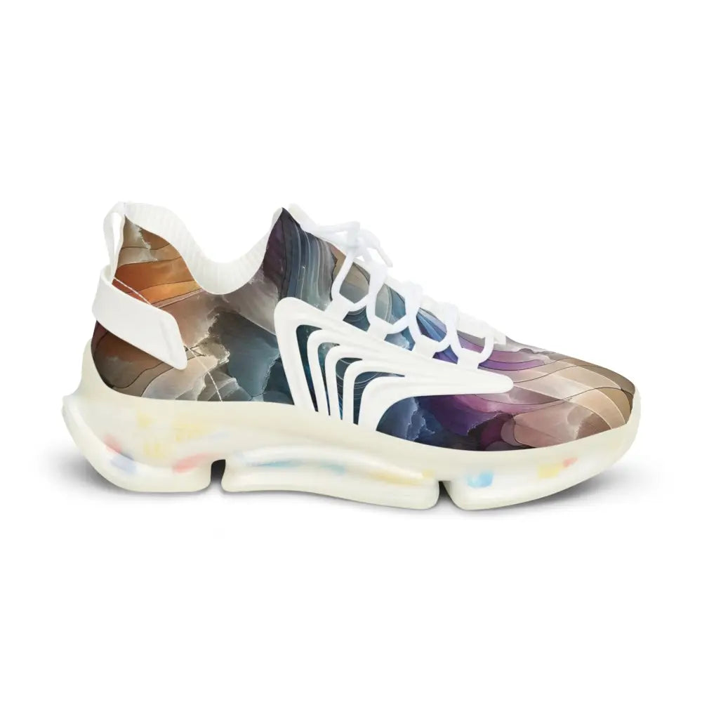 Colorful athletic shoe from Womens Mesh Sneakers Celestial Layer Flux PixiOnyx Artwear