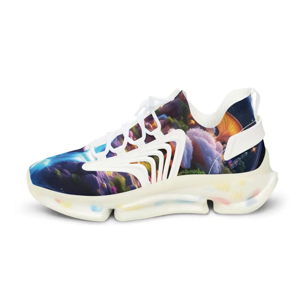 Colorful patterned sneaker from Men’s Mesh Sneakers Cosmic Heart PixiOnyx Astral Footwear