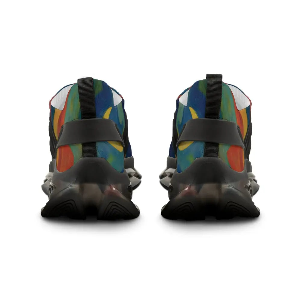 Colorful athletic shoes from Men’s Mesh Sneakers Craniocolor Urban Camo Psychedelic Streetwear