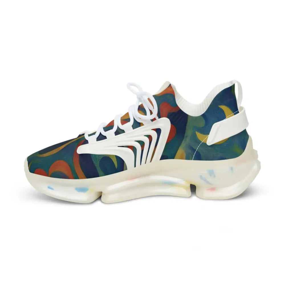 Patterned athletic shoe from Men’s Mesh Sneakers Craniocolor Urban Camo Psychedelic Streetwear