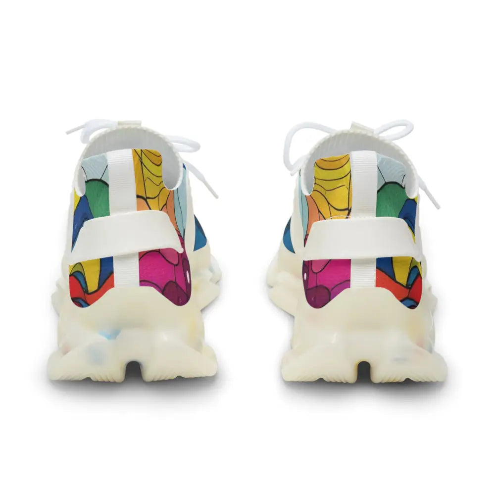 Colorful men’s mesh sneakers from Layered Spectrum Kinetic Pulsewear by PixiOnyx