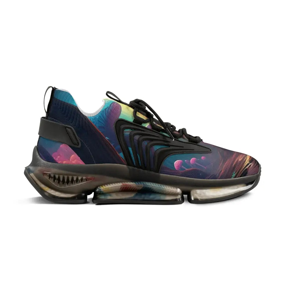 Colorful athletic Shoe with a Unique Sole for Men’s Mesh Sneakers Shroom Bloom PixiOnyx