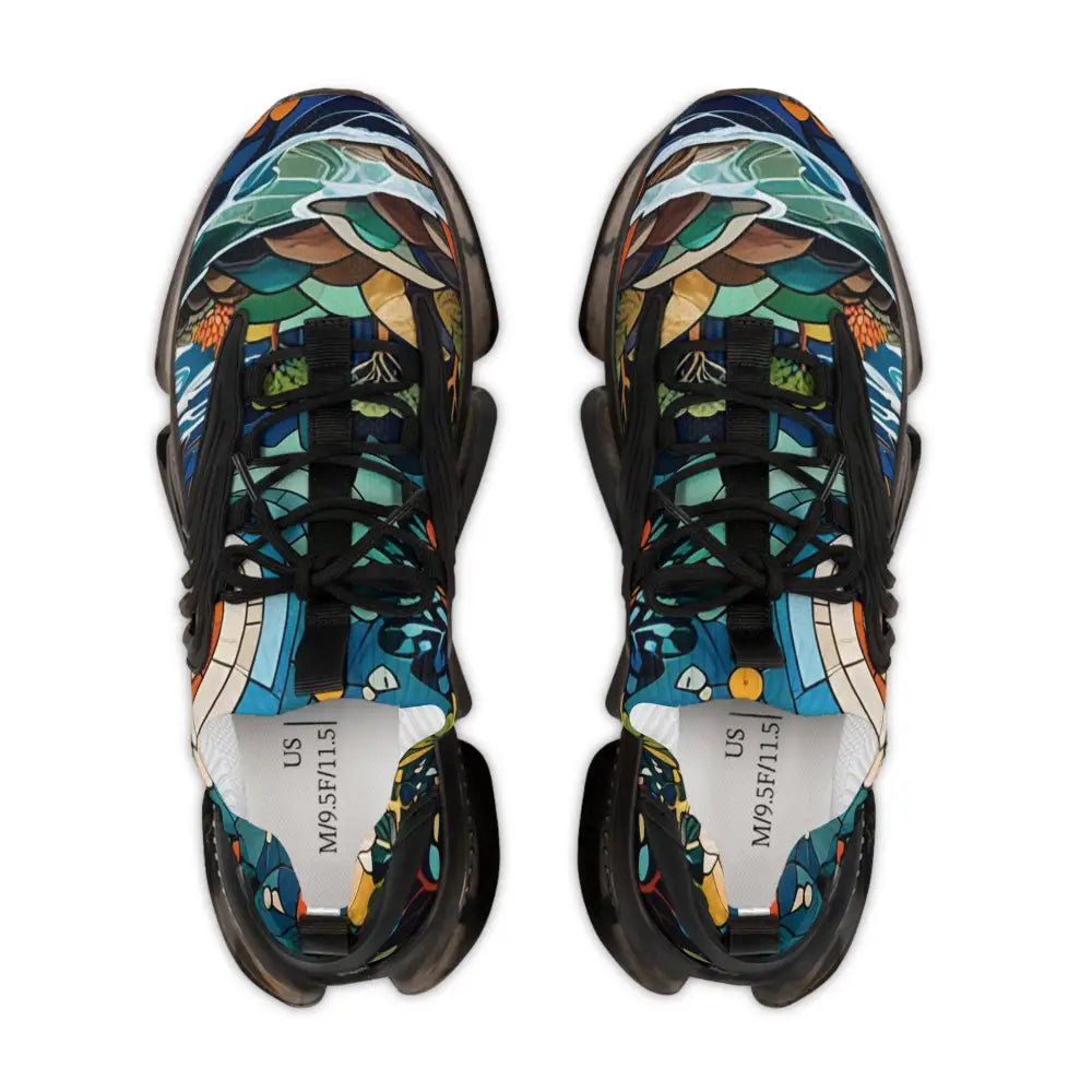 Colorful athletic shoes for Men’s Mesh Sneakers Stained Horizon PixiOnyx Chromatic Streetwear