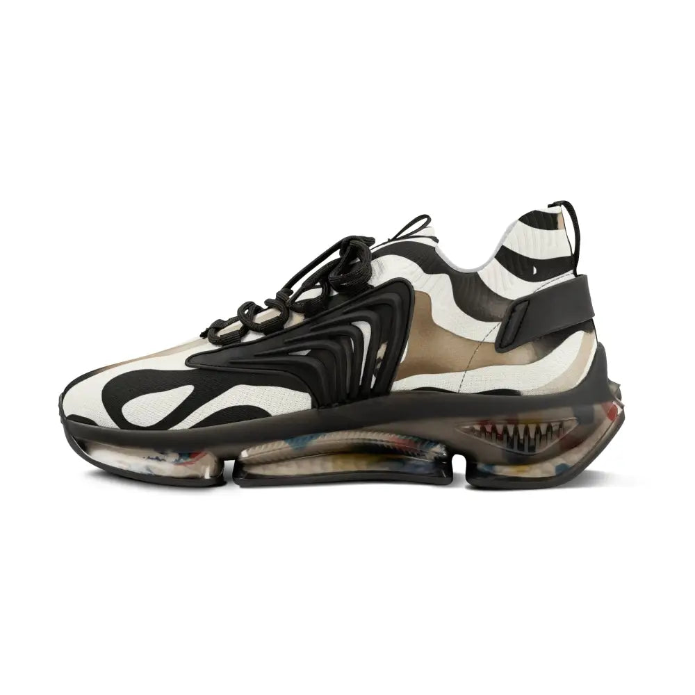 Black and white patterned sneaker from Men’s Sneakers Nightstripe Pulse Monochrome Motion Series