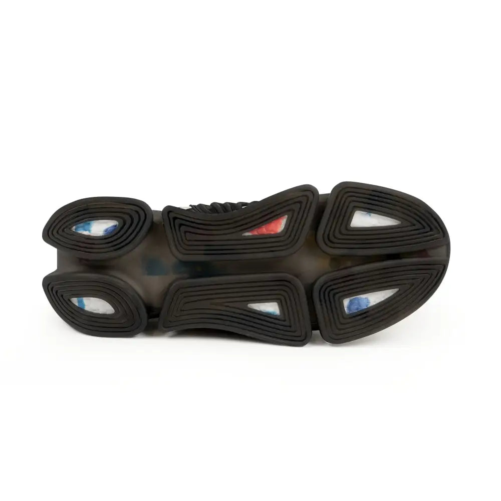 Black athletic shoe sole from Men’s Sneakers Nightstripe Pulse PixiOnyx Monochrome Motion Series