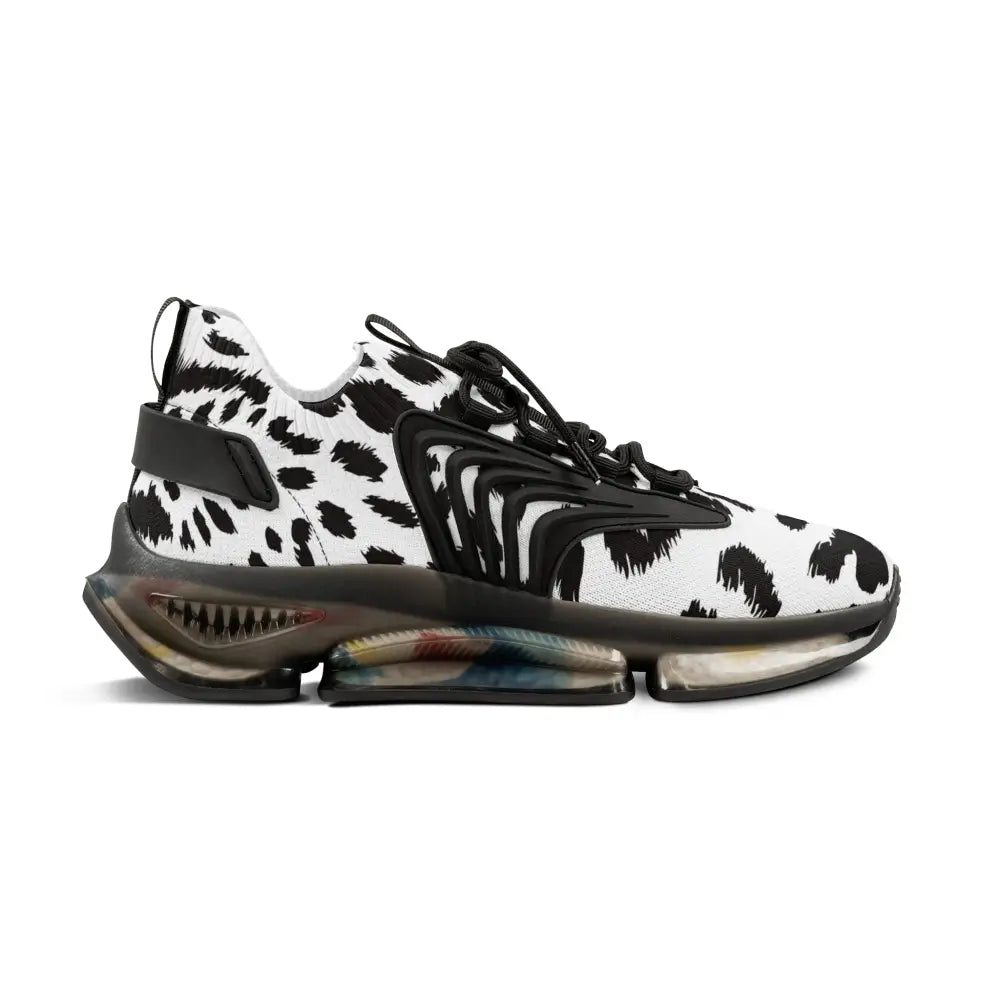 Animal print athletic shoe from Men’s Sneakers White Leopard Dash PixiOnyx Streetstride Edition