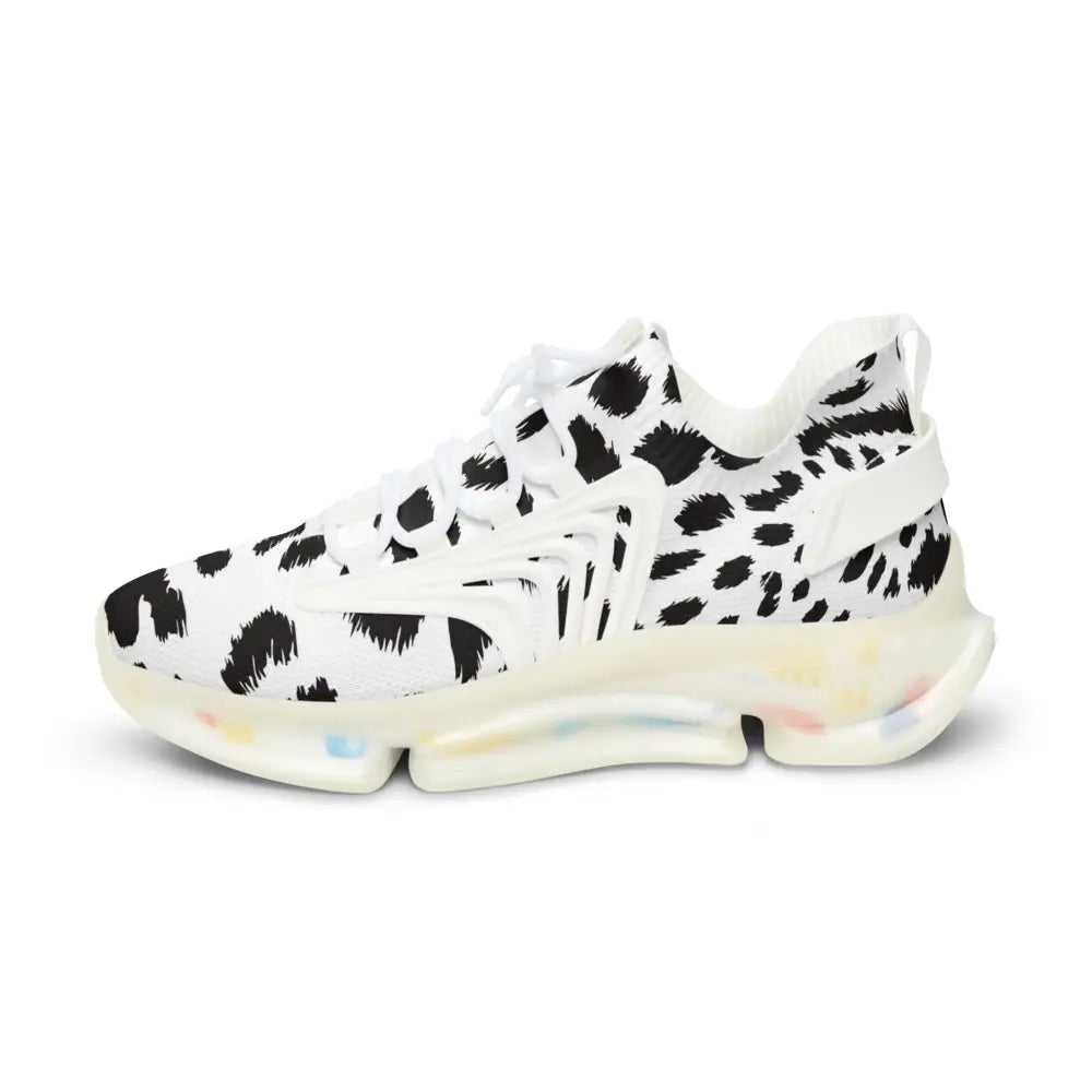 White and black spotted sneaker from Men’s Sneakers White Leopard Dash PixiOnyx Streetstride Edition