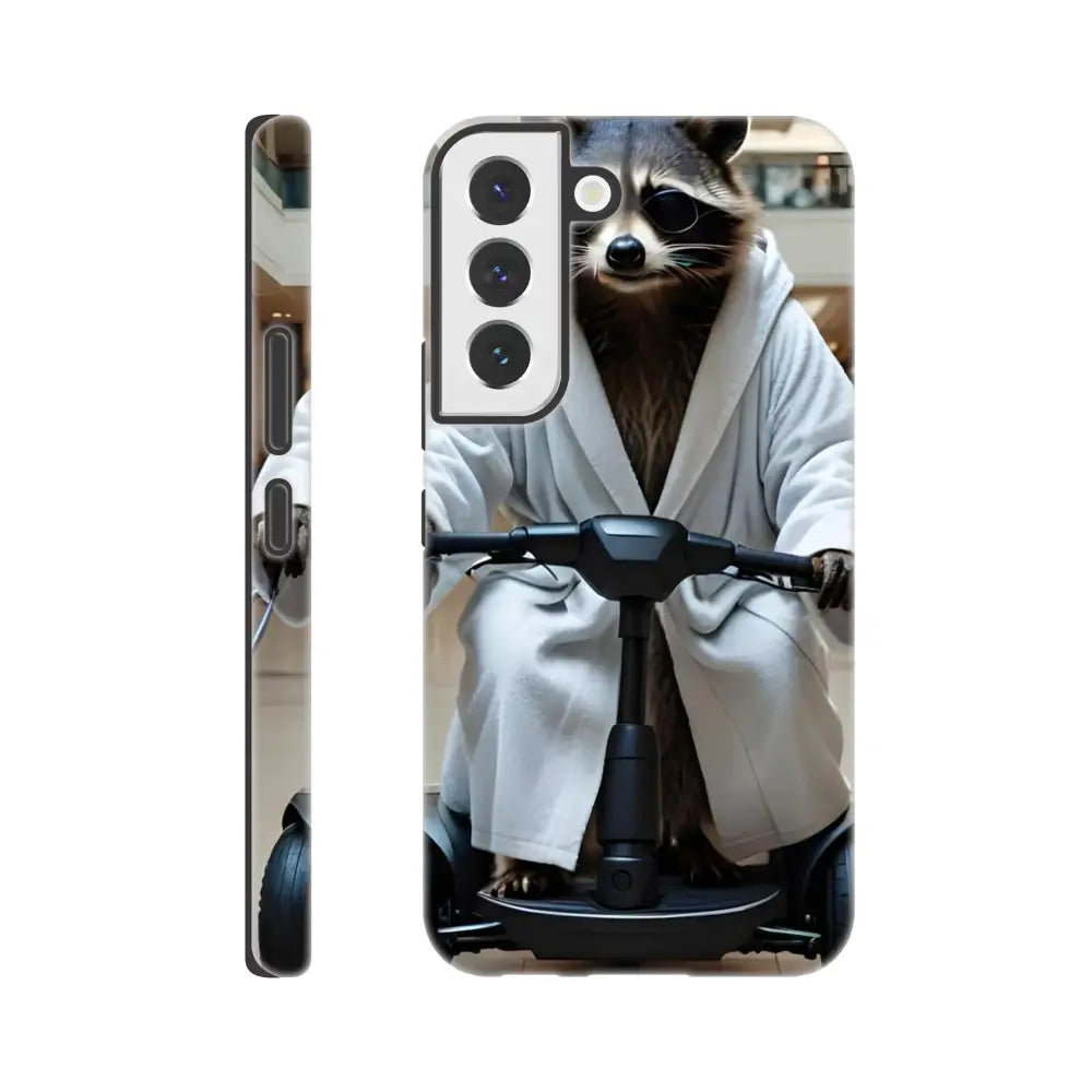 Samsung Tough Case featuring a Raccoon in Robe on Scooter for PixiOnyx Deluxe style