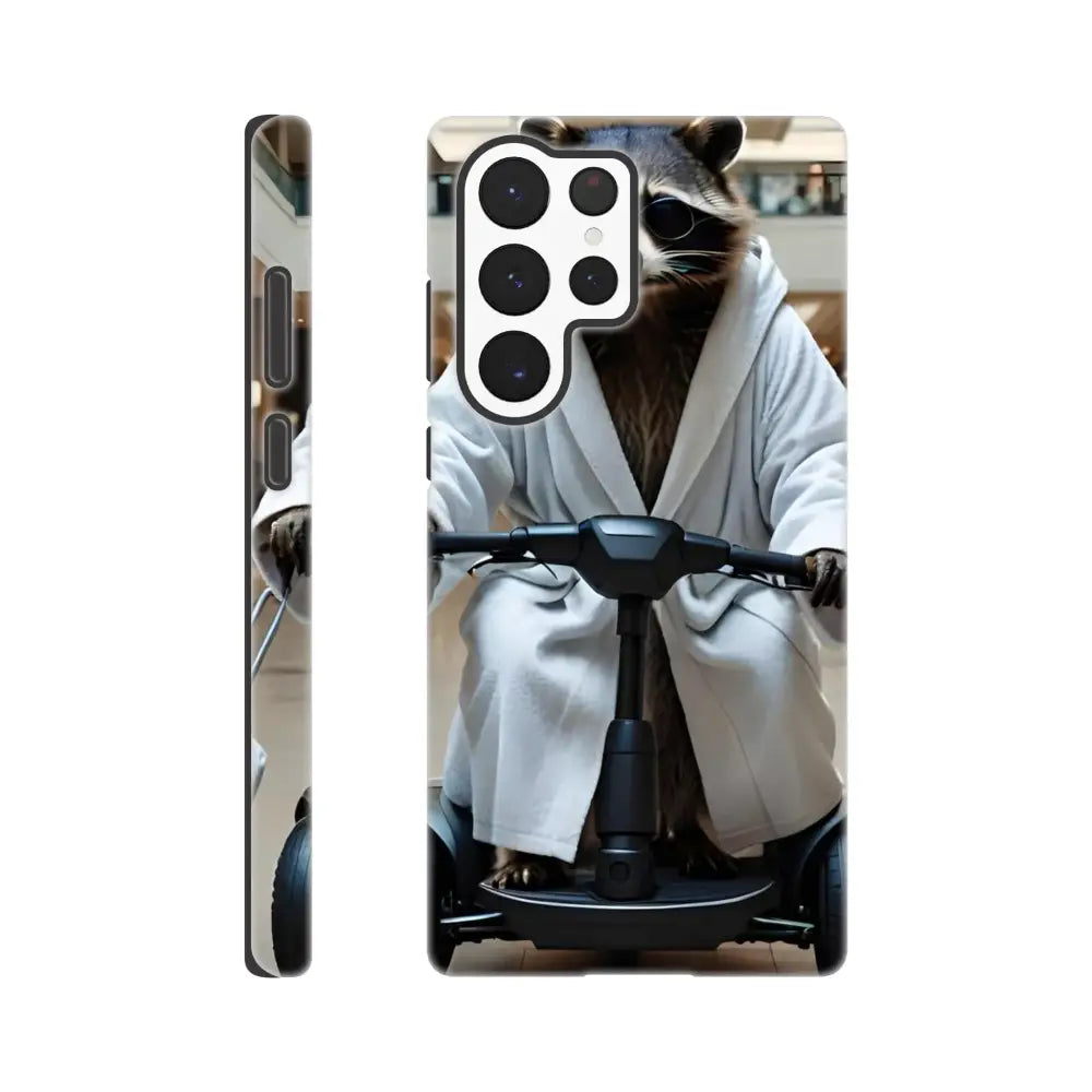 Samsung Tough Case with Raccoon Riding Scooter for Mobility Mogul PixiOnyx Deluxe