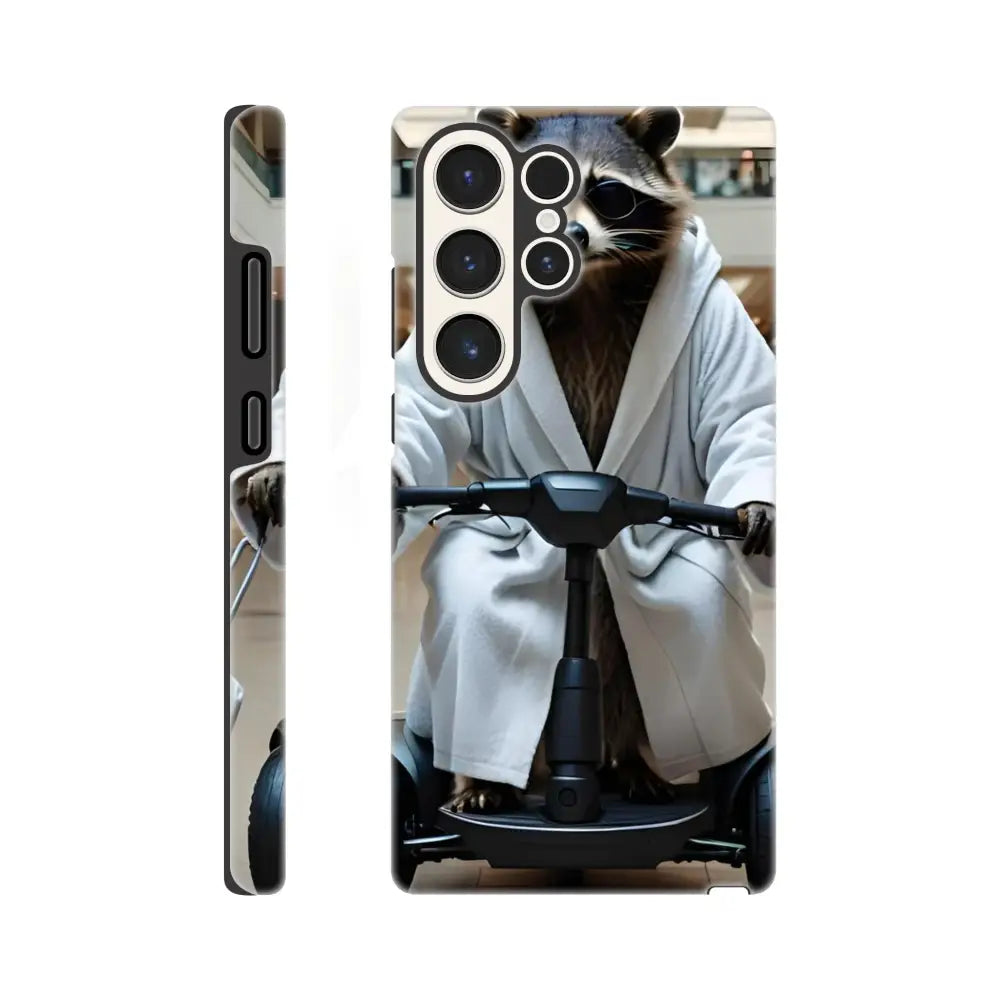 Samsung Tough Case with Raccoon on Scooter for Mobility Mogul PixiOnyx Deluxe