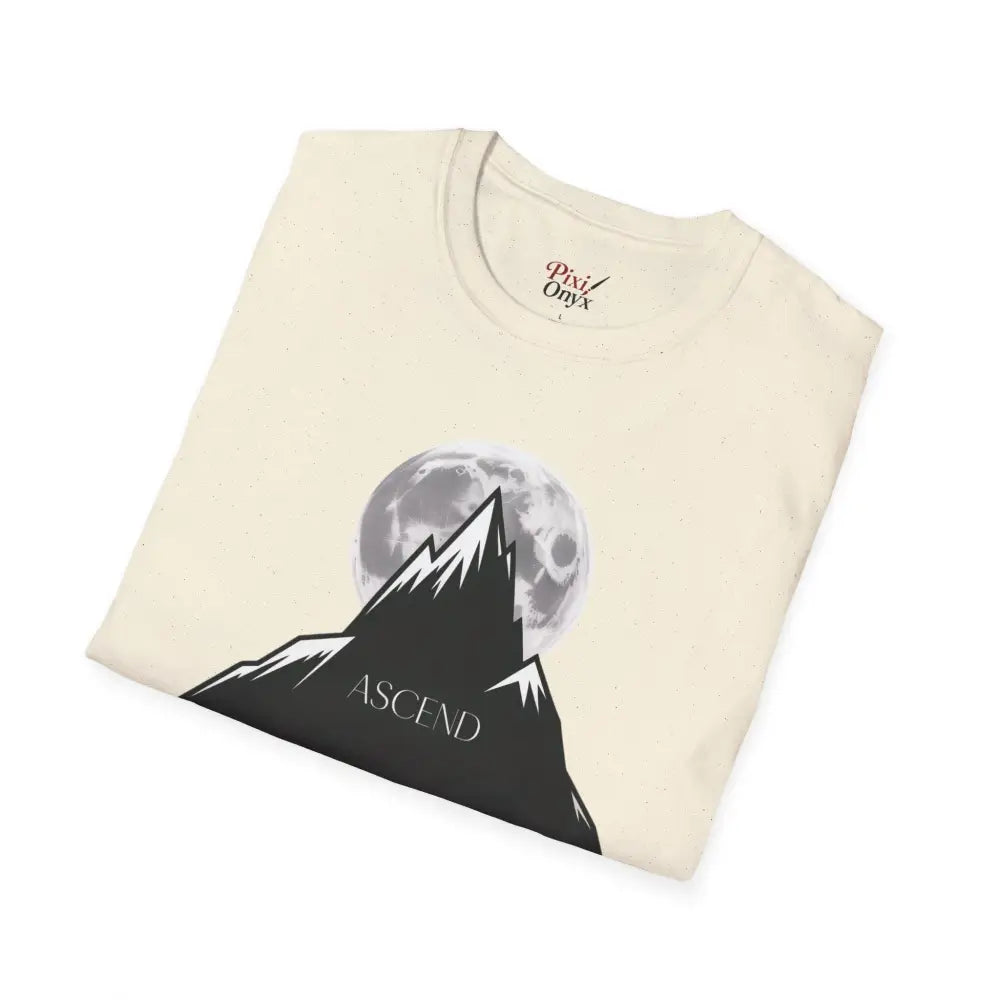 Mountain Inspired Unisex T Shirt | Ascend Adventure Tee Outdoor Apparel Gift for Hikers Travel ASCIEND Graphic Design