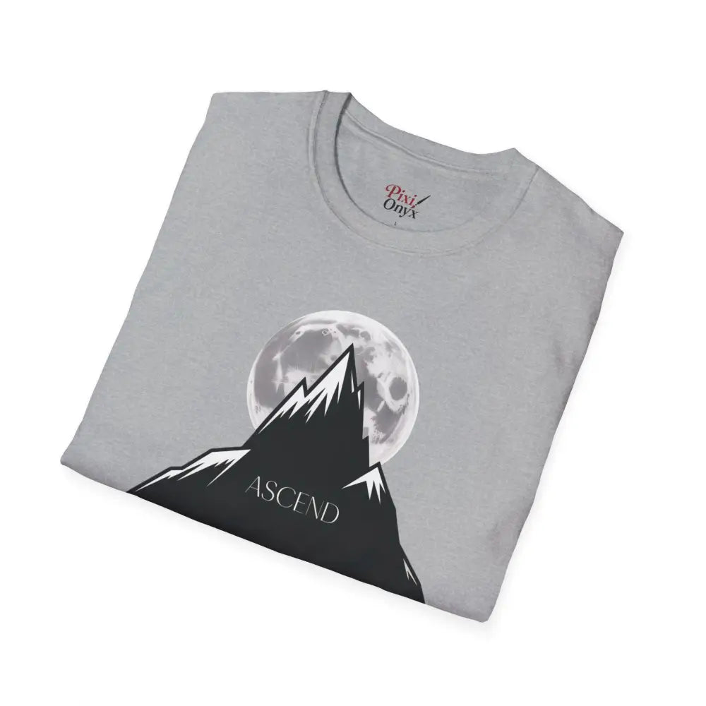 Mountain Inspired Unisex T Shirt | Ascend Adventure Tee Outdoor Apparel Gift for Hikers Travel ASCIEND Graphic Design