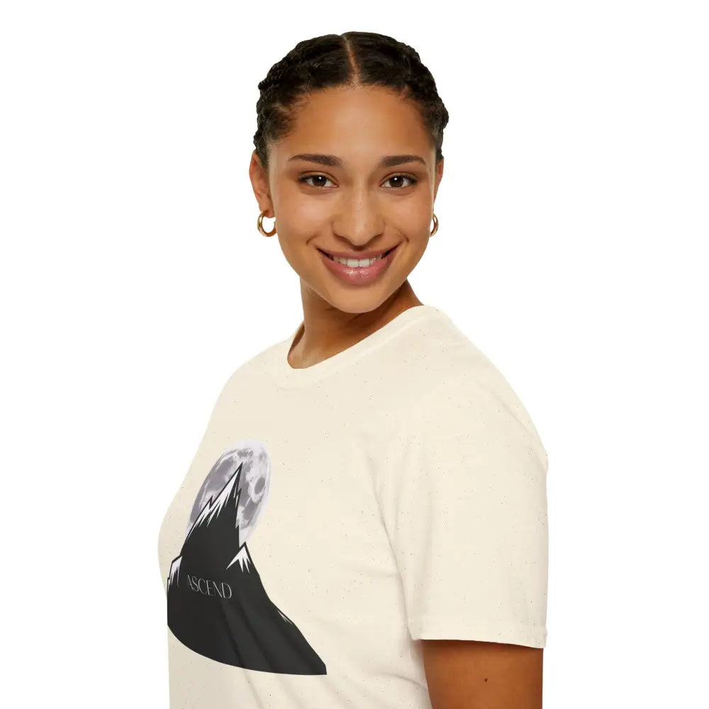 Mountain Inspired Unisex T Shirt | Ascend Adventure Tee Outdoor Apparel Gift for Hikers Travel ASCIEND Graphic Design