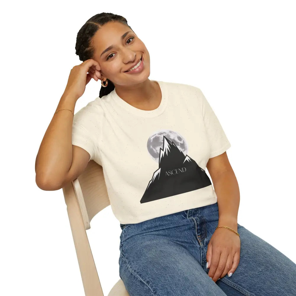Mountain Inspired Unisex T Shirt | Ascend Adventure Tee Outdoor Apparel Gift for Hikers Travel ASCIEND Graphic Design
