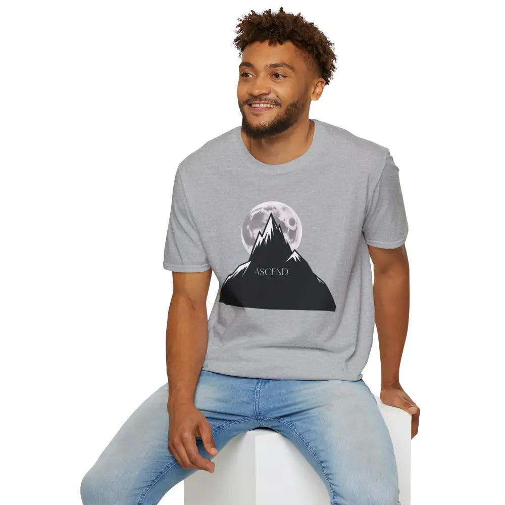 Mountain Inspired Unisex T Shirt | Ascend Adventure Tee Outdoor Apparel Gift for Hikers Travel ASCIEND Graphic Design