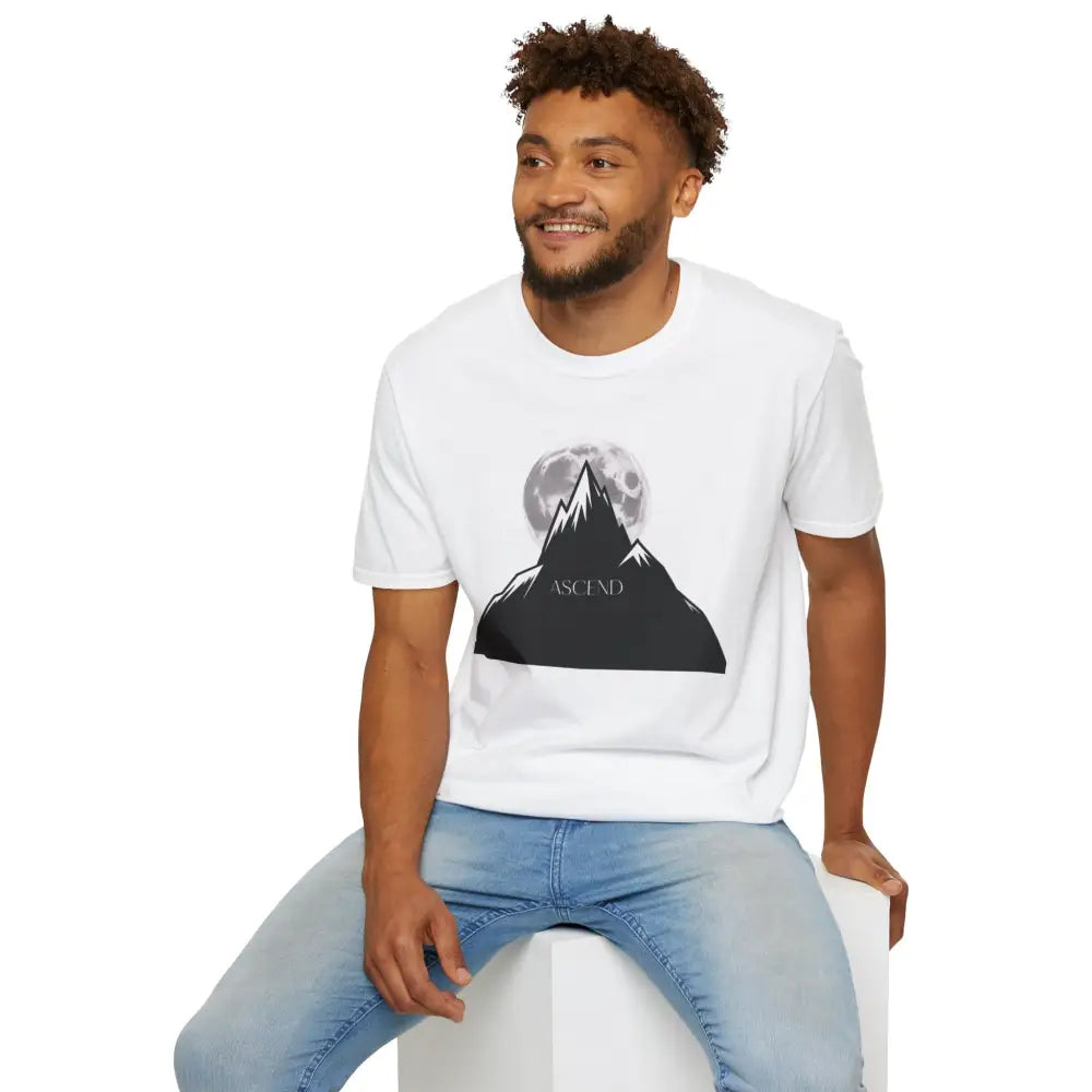 Mountain Inspired Unisex T Shirt | Ascend Adventure Tee Outdoor Apparel Gift for Hikers Travel ASCIEND Graphic Design