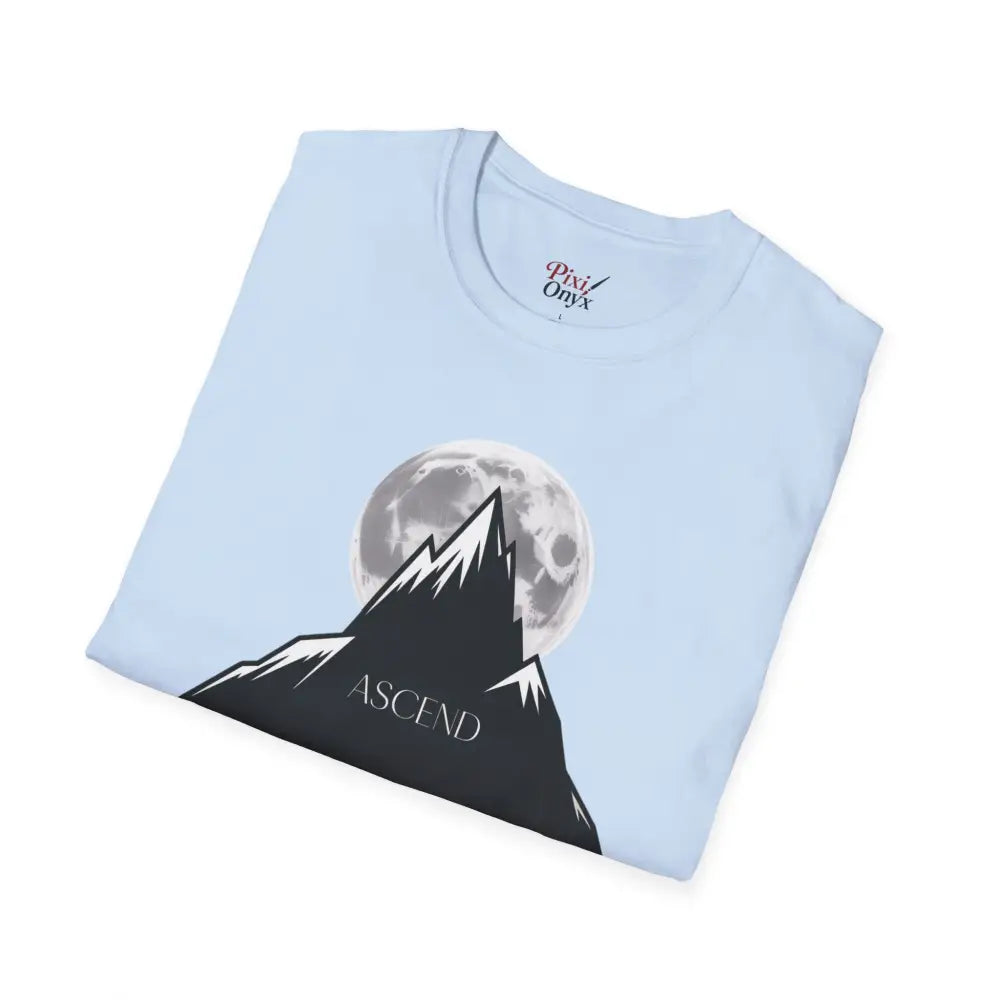 Mountain Inspired Unisex T Shirt | Ascend Adventure Tee Outdoor Apparel Gift for Hikers Travel ASCIEND Graphic Design