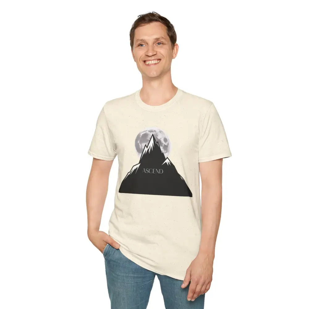 Mountain Inspired Unisex T Shirt | Ascend Adventure Tee Outdoor Apparel Gift for Hikers Travel ASCIEND Graphic Design