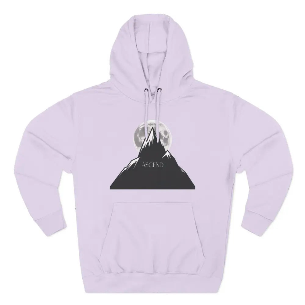 Mountain Scene Fleece Unisex Hoodie Ascend Cozy Outdoor Sweatshirt for Nature Lovers Gifts Hikers Adventure Apparel