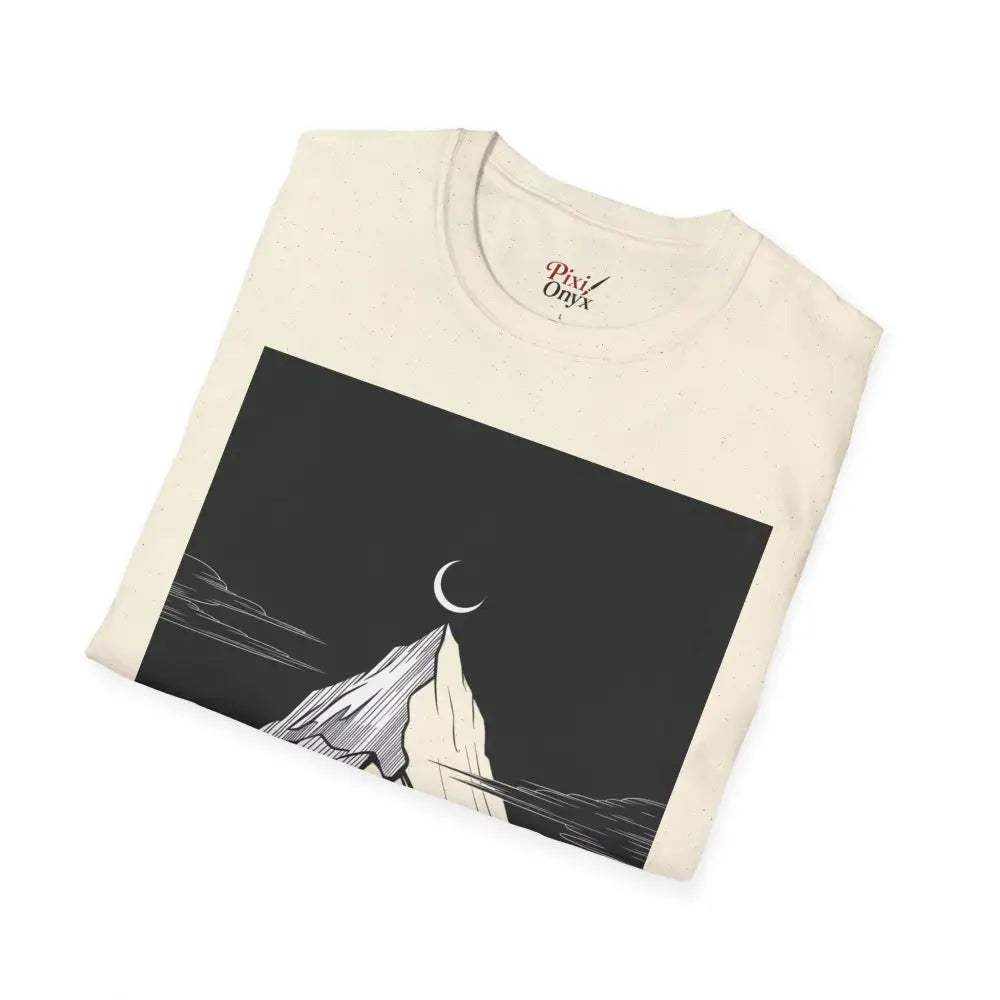 Mountain Silence Unisex Softstyle T Shirt Adventure Tee Nature Lover Gift Travel Minimalist Design Outdoors Apparel