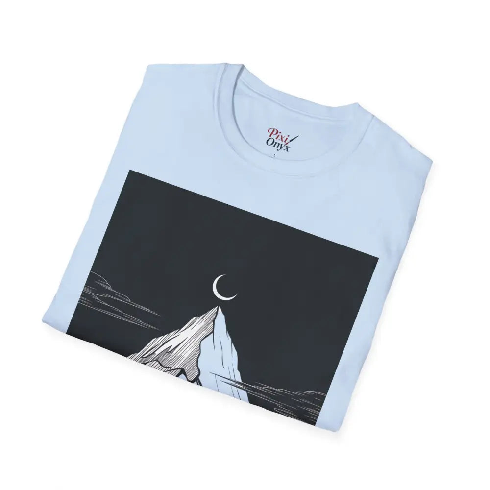 Mountain Silence Unisex Softstyle T Shirt Adventure Tee Nature Lover Gift Travel Minimalist Design Outdoors Apparel