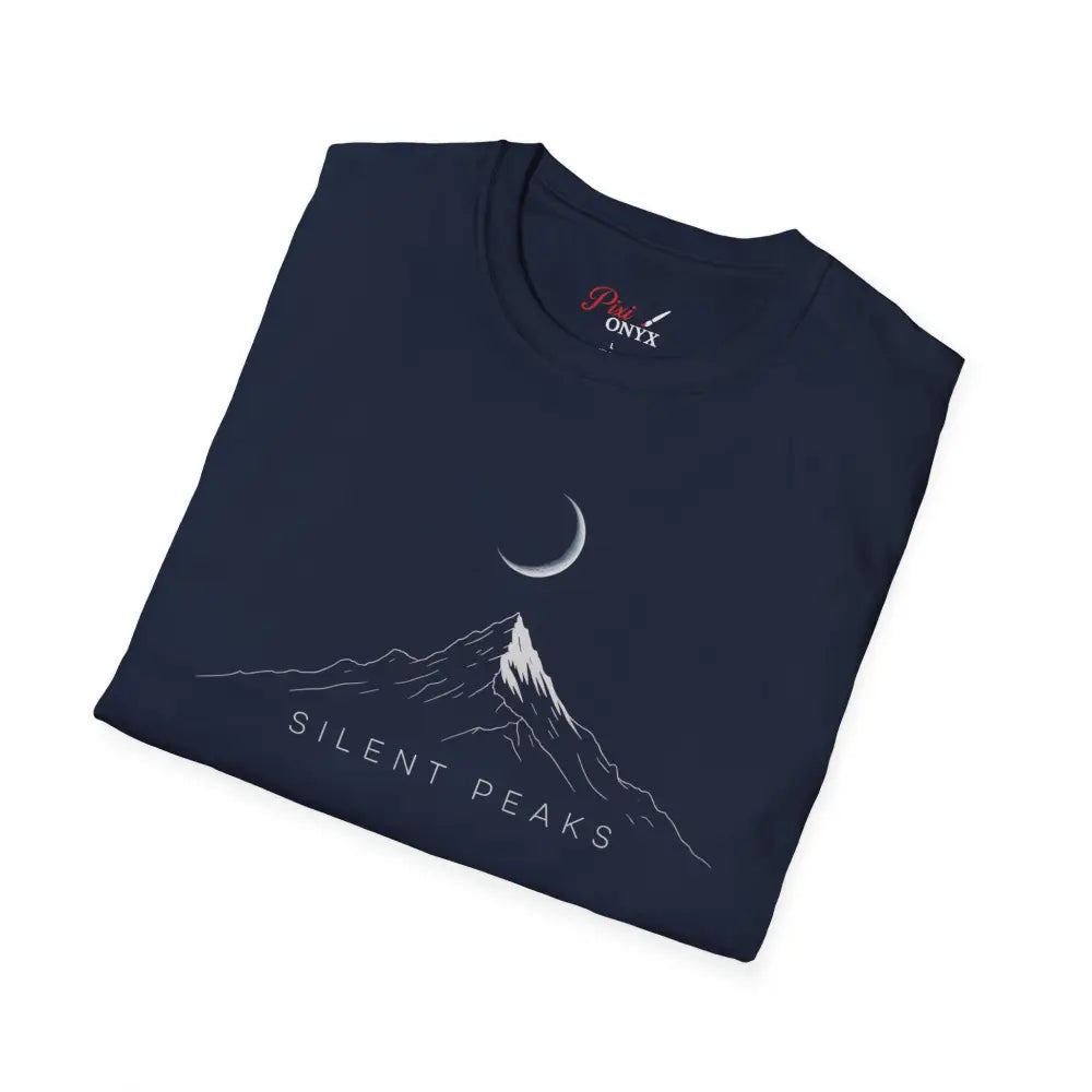 Mountain Themed Unisex T Shirt Cozy Graphic Tee Silent Peaks Outdoor Lover Gift Camping Apparel Nature Inspired Top