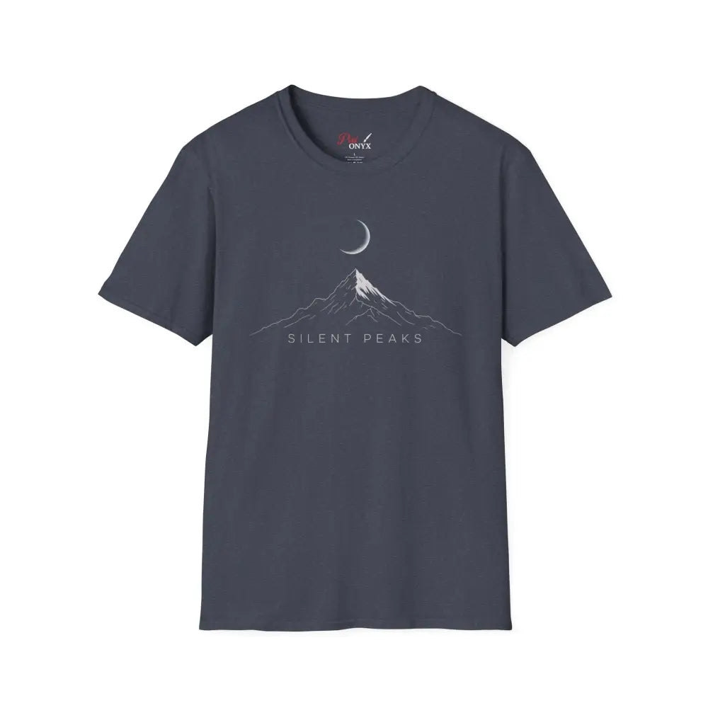 Mountain Themed Unisex T Shirt Cozy Graphic Tee Silent Peaks Outdoor Lover Gift Camping Apparel Nature Inspired Top