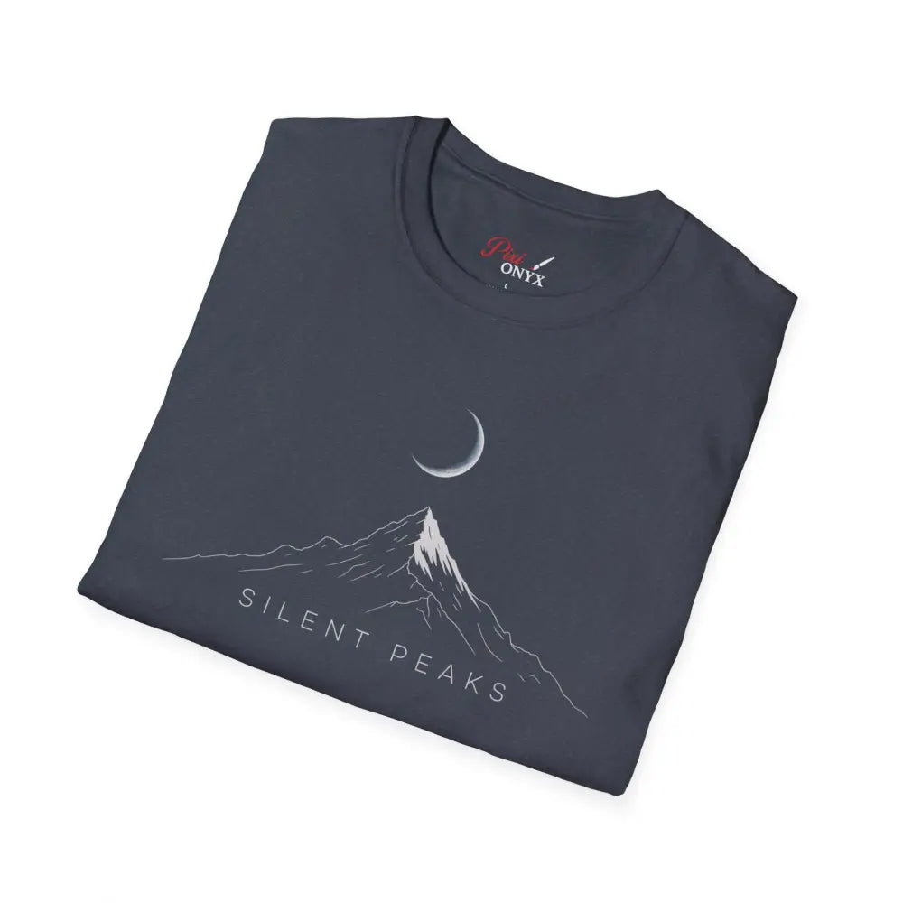 Mountain Themed Unisex T Shirt Cozy Graphic Tee Silent Peaks Outdoor Lover Gift Camping Apparel Nature Inspired Top