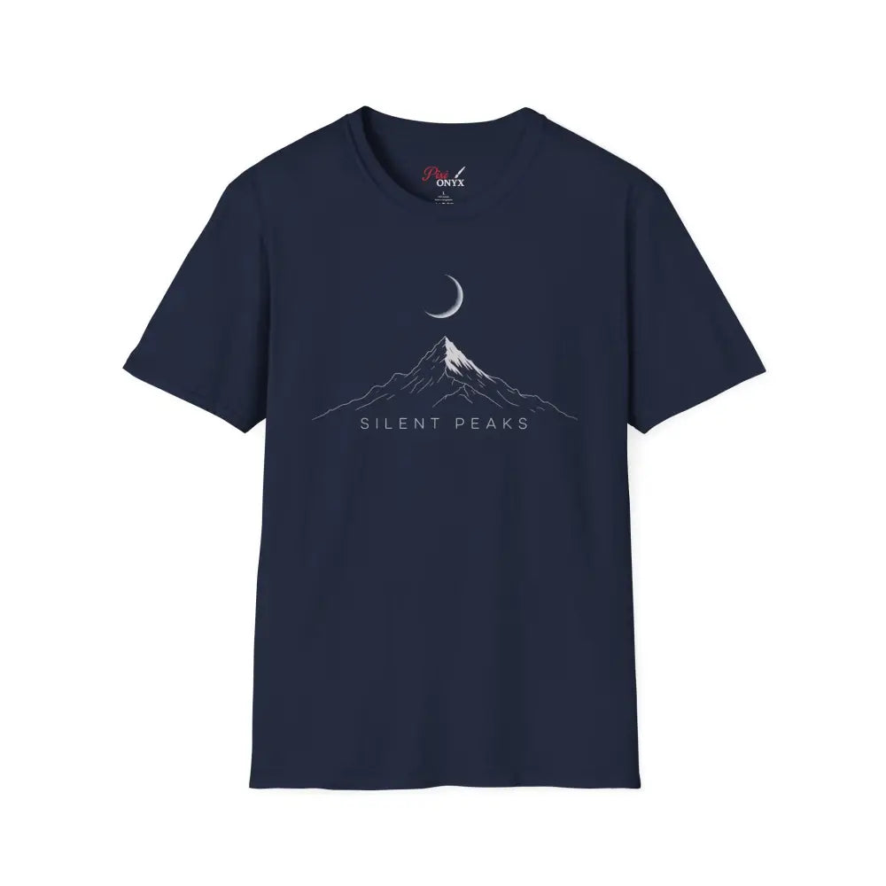 Mountain Themed Unisex T Shirt Cozy Graphic Tee Silent Peaks Outdoor Lover Gift Camping Apparel Nature Inspired Top