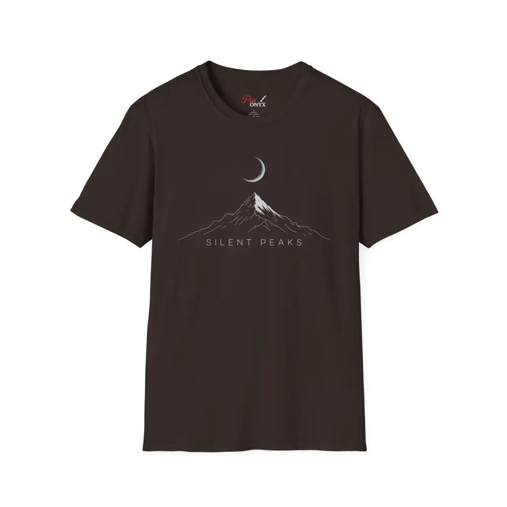 Mountain Themed Unisex T Shirt Cozy Graphic Tee Silent Peaks Outdoor Lover Gift Camping Apparel Nature Inspired Top