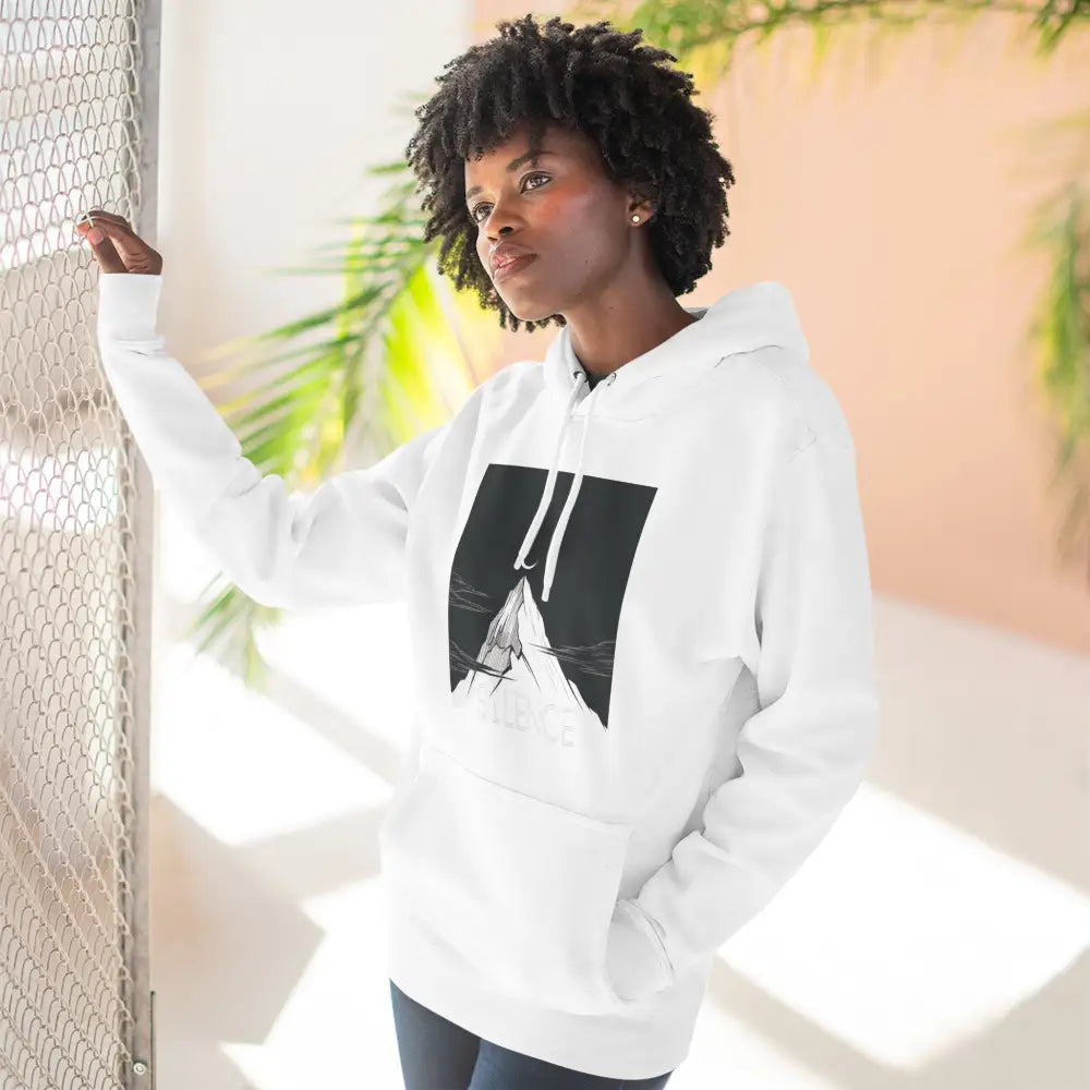 Mountain Vibes Fleece Unisex Hoodie Cozy Outdoor Apparel