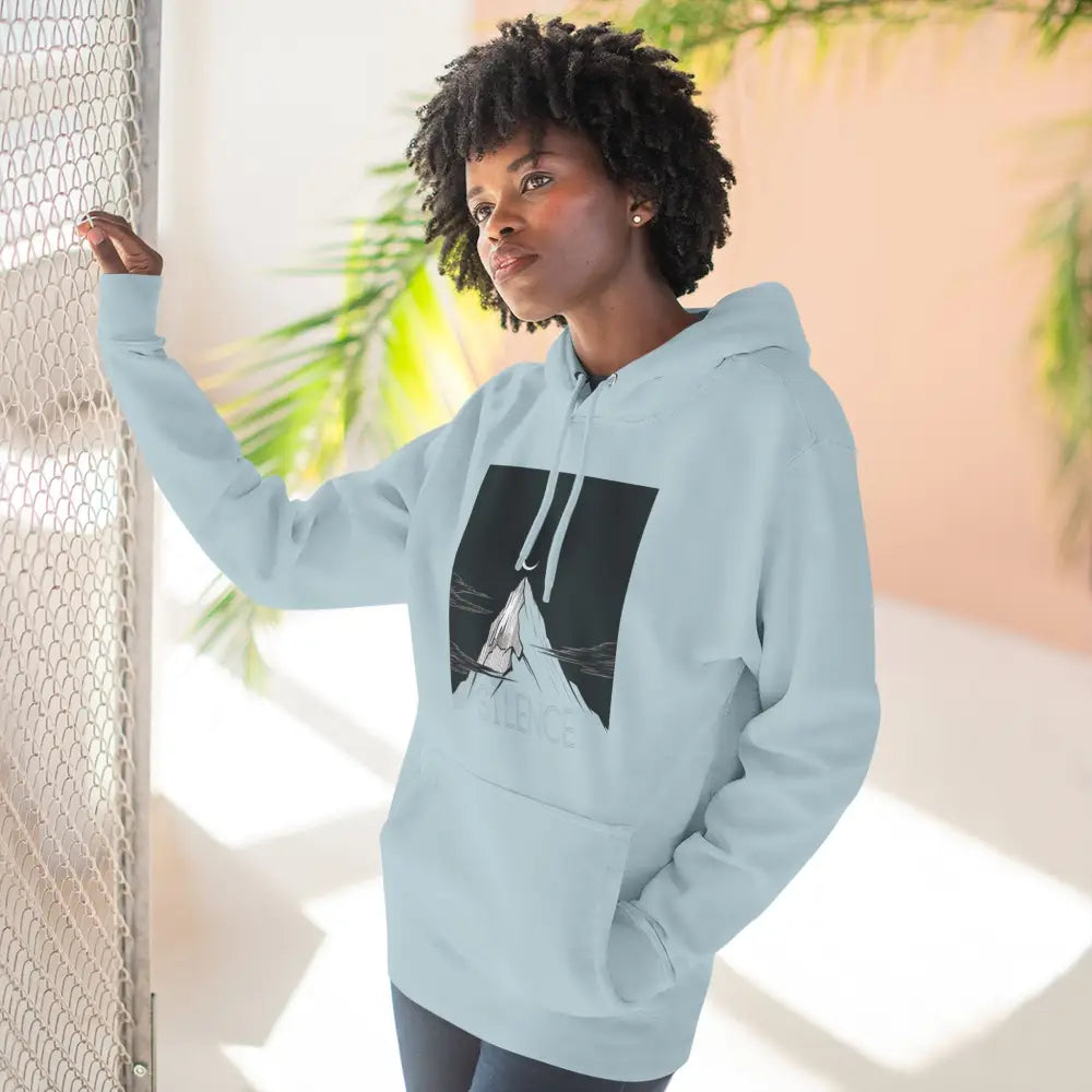 Mountain Vibes Fleece Unisex Hoodie Cozy Outdoor Apparel
