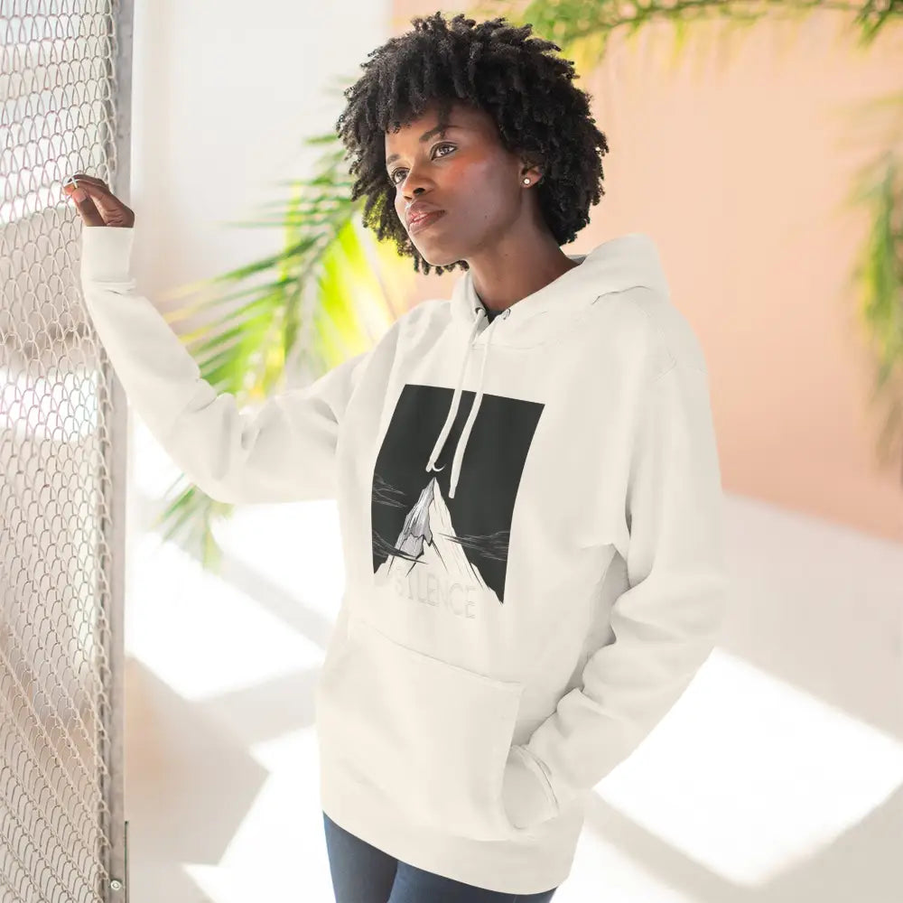 Mountain Vibes Fleece Unisex Hoodie Cozy Outdoor Apparel