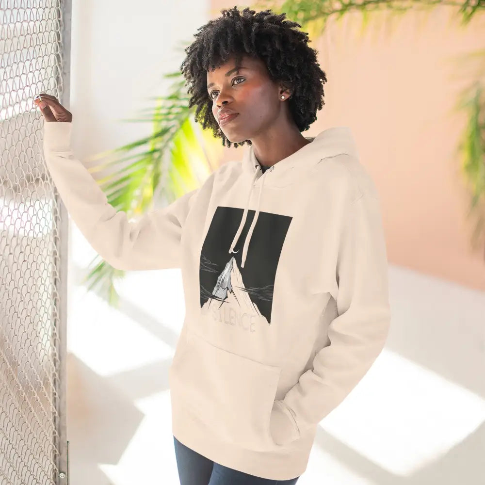Mountain Vibes Fleece Unisex Hoodie Cozy Outdoor Apparel