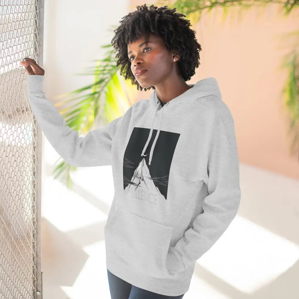 Mountain Vibes Fleece Unisex Hoodie Cozy Outdoor Apparel