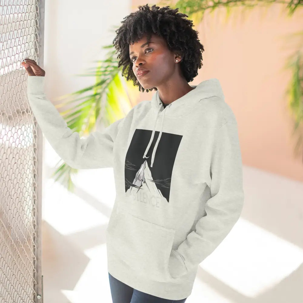 Mountain Vibes Fleece Unisex Hoodie Cozy Outdoor Apparel