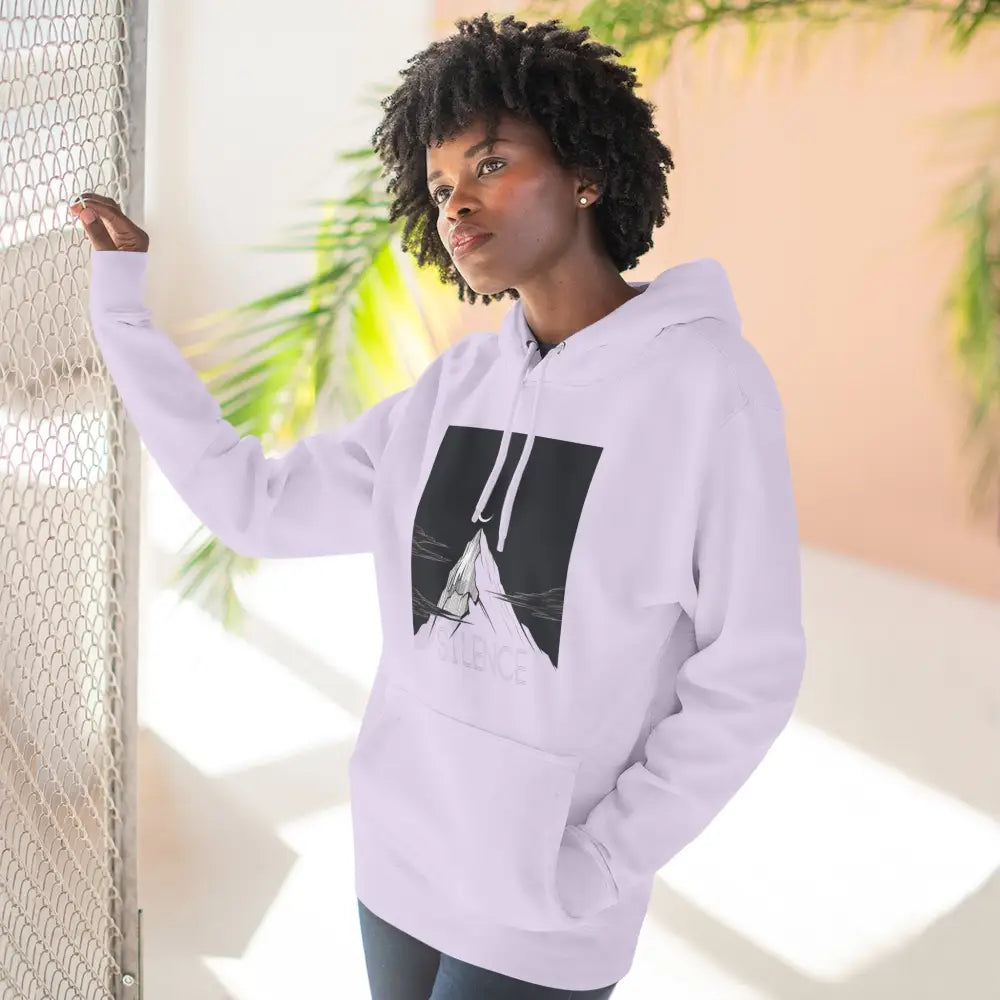 Mountain Vibes Fleece Unisex Hoodie Cozy Outdoor Apparel
