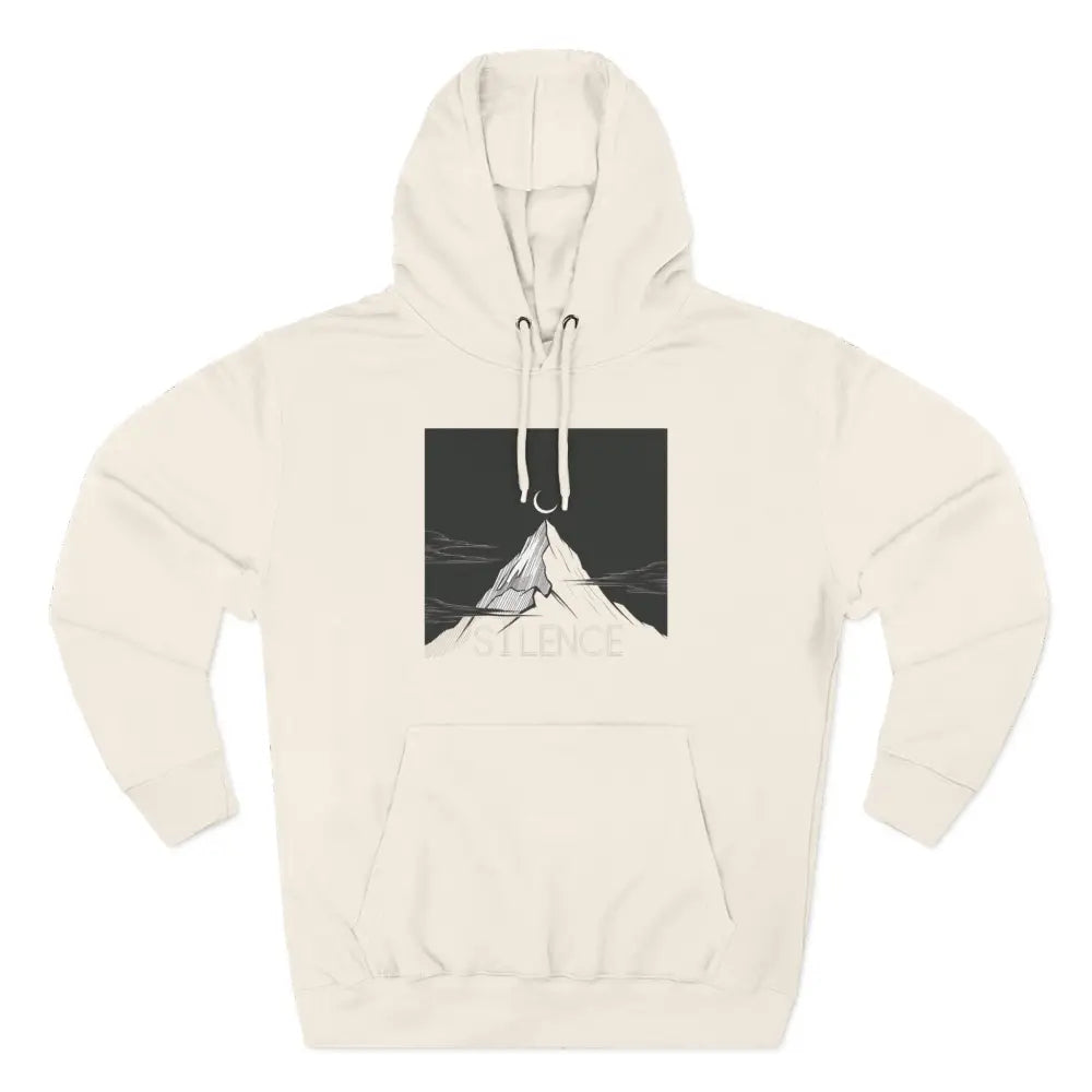 Mountain Vibes Fleece Unisex Hoodie Cozy Outdoor Apparel S / Sandshell