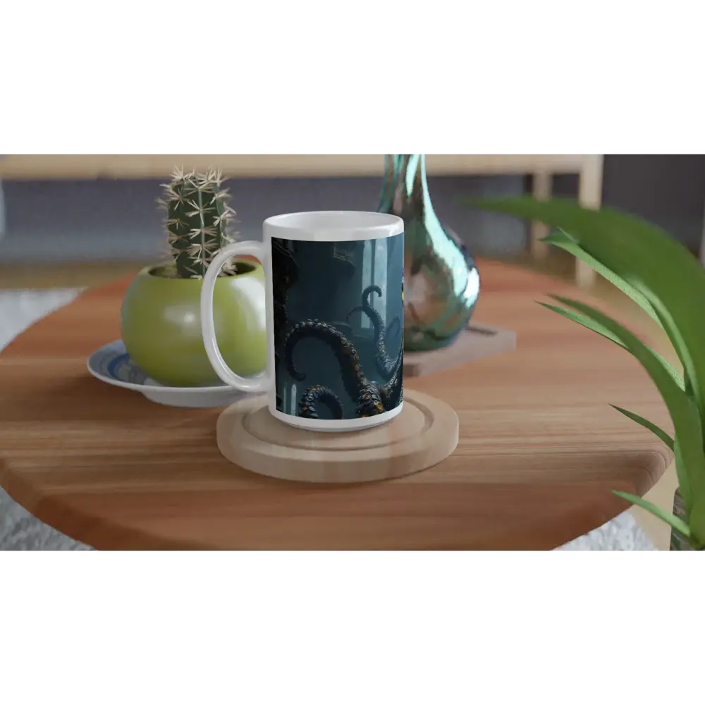 Octopus tentacle mug from PixiOnyx Leviathan Morning Upgrade product line