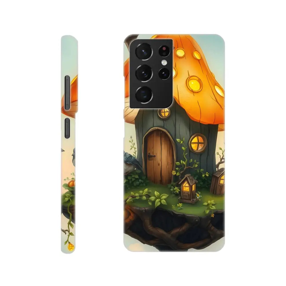 Mushroom Skyhouse Samsung Case with Lantern Loft design on PixiOnyx Slim Fantasy Cover