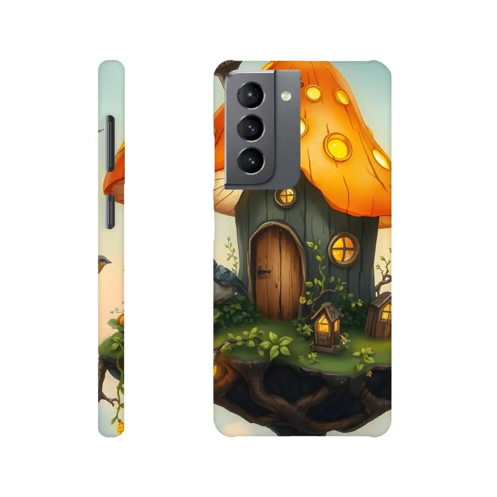 Mushroom Skyhouse Samsung phone case featuring Lantern Loft design by PixiOnyx