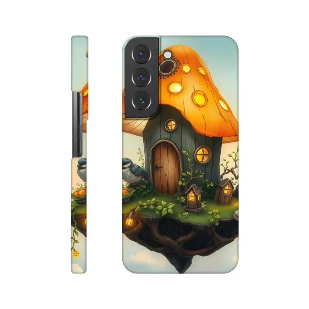 Mushroom Skyhouse Samsung phone case with lantern loft design on a slim fantasy cover