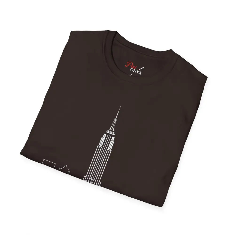 New York City Skyline T Shirt | Unisex Travel Tee Lover Gift Urban Fashion NYC Souvenir Cool Graphic