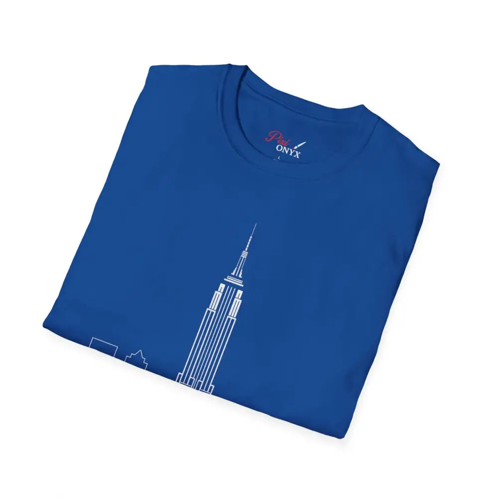 New York City Skyline T Shirt | Unisex Travel Tee Lover Gift Urban Fashion NYC Souvenir Cool Graphic