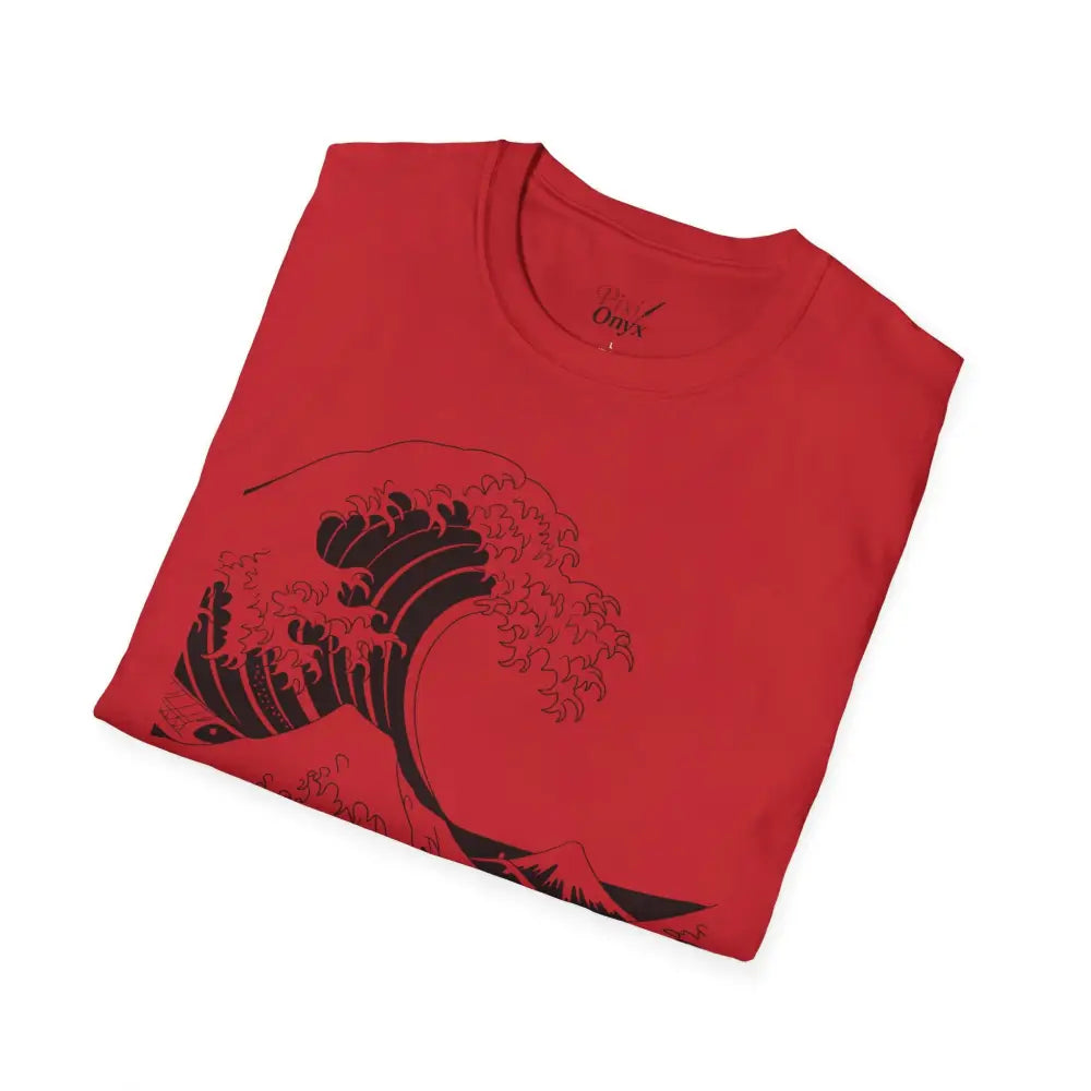 Ocean Wave Unisex T Shirt Soft Style Tee Beach Vibes Summer Casual Wear Gift for Nature Lovers Relaxed Fit Apparel