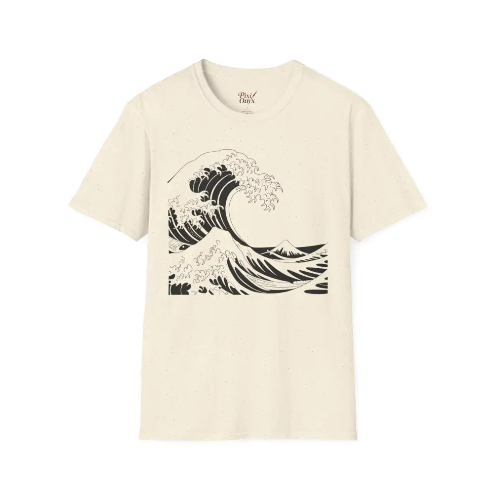 Ocean Wave Unisex T Shirt Soft Style Tee Beach Vibes Summer Casual Wear Gift for Nature Lovers Relaxed Fit Apparel