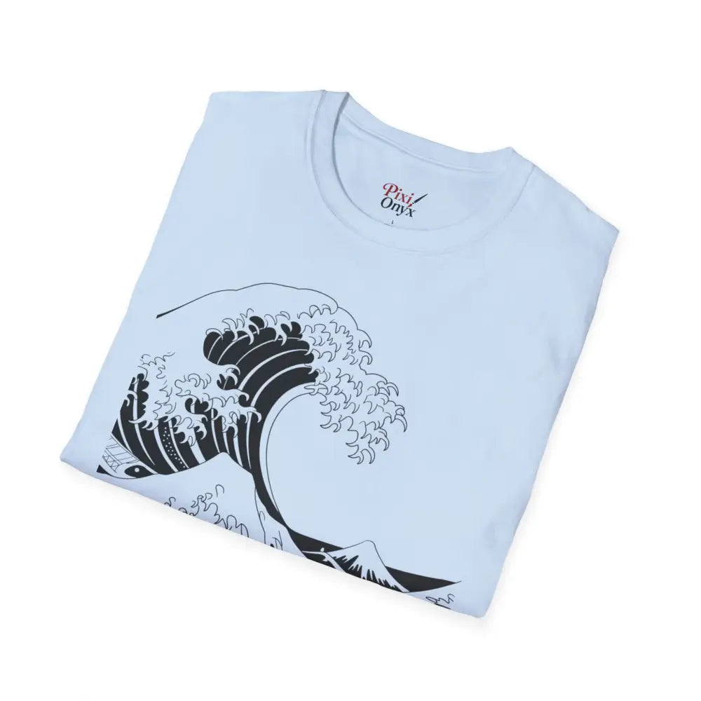 Ocean Wave Unisex T Shirt Soft Style Tee Beach Vibes Summer Casual Wear Gift for Nature Lovers Relaxed Fit Apparel