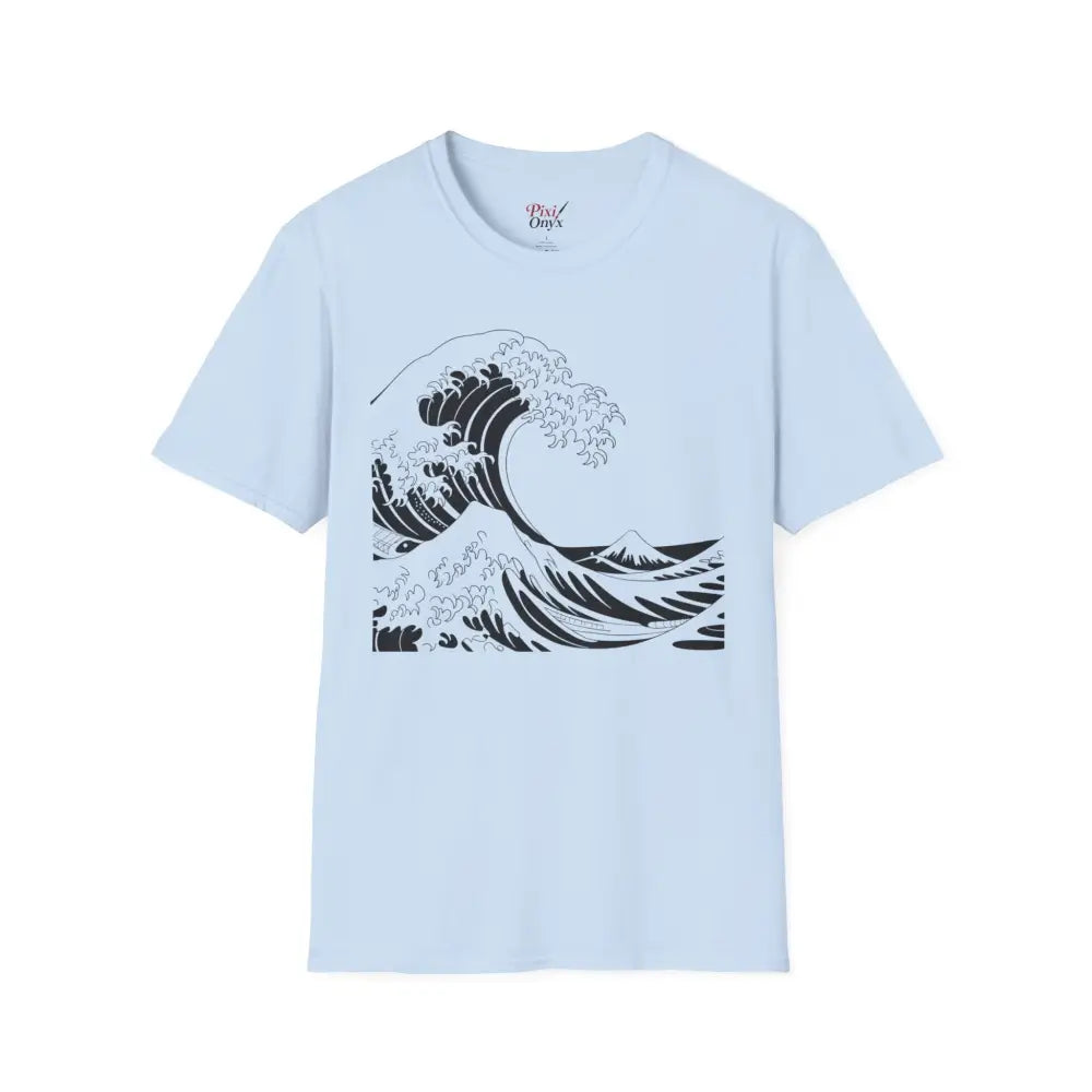 Ocean Wave Unisex T Shirt Soft Style Tee Beach Vibes Summer Casual Wear Gift for Nature Lovers Relaxed Fit Apparel
