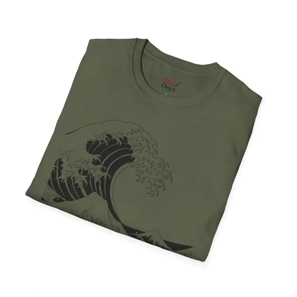 Ocean Wave Unisex T Shirt Soft Style Tee Beach Vibes Summer Casual Wear Gift for Nature Lovers Relaxed Fit Apparel